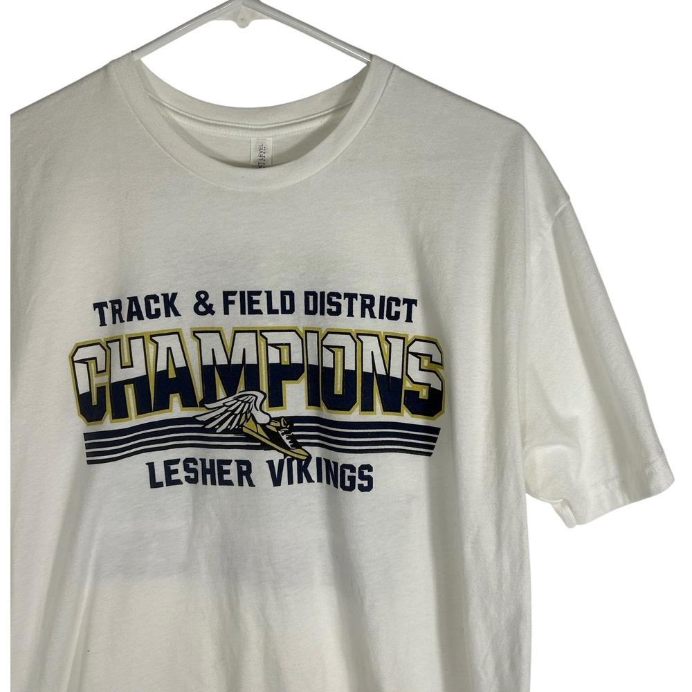 Next Level Lesher Vikings Track & Field District Champions Graphic T-Shirt‎ L - Picture 2 of 6